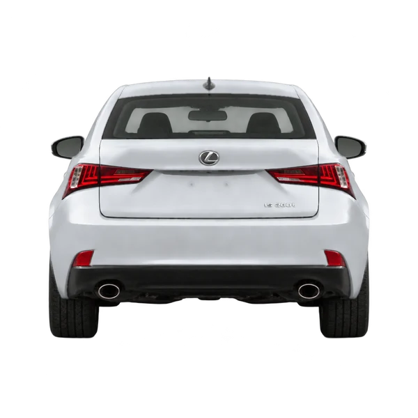シルバーの2016 Lexus IS200T（リアビュー）