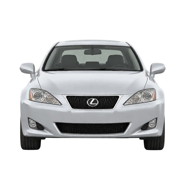 Lexus IS250 2009 argent, vue avant