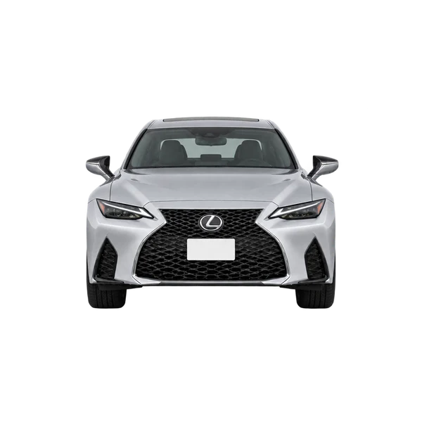シルバーの2022 Lexus IS350（正面ビュー）