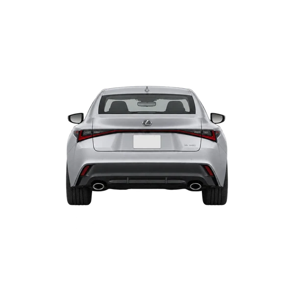 シルバーの2022 Lexus IS350（リアビュー）