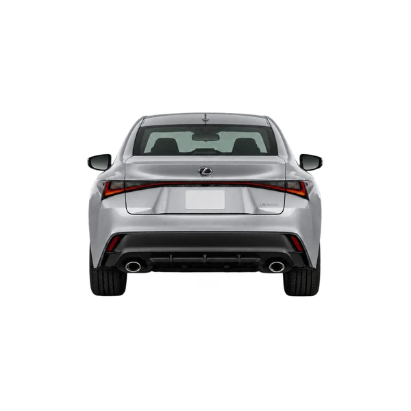 シルバーの2023 Lexus IS350（リアビュー）