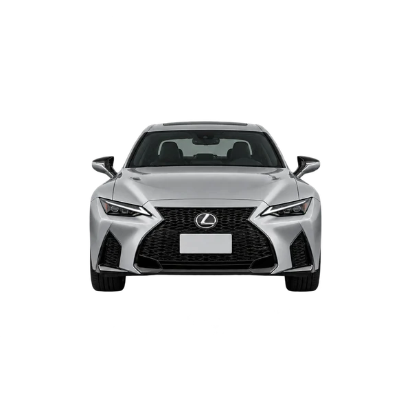 Lexus IS500 2022 argent, vue avant