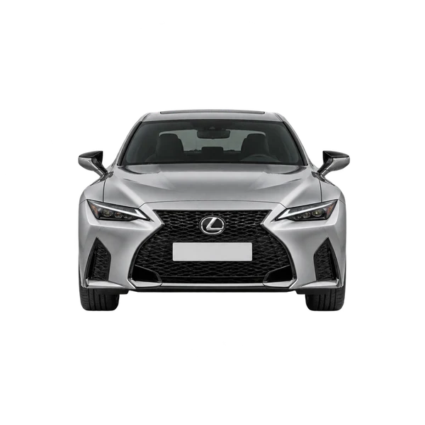 Lexus IS500 2023 argent, vue avant