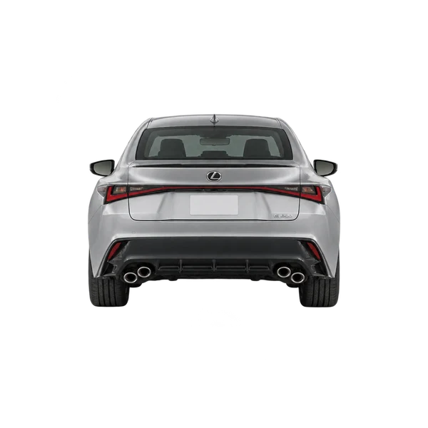Lexus IS500 2023 argent, vue arrière