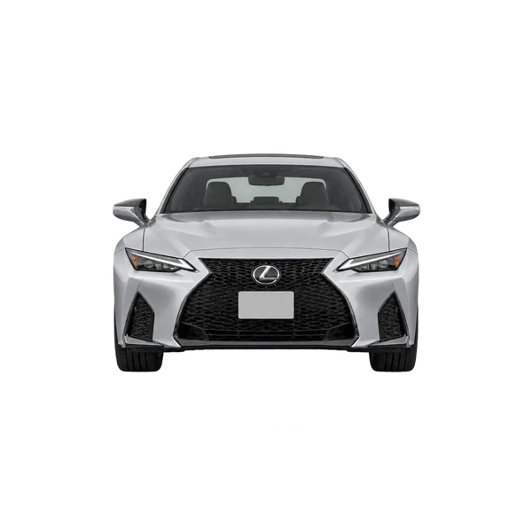Lexus IS500 2025 argent, vue avant