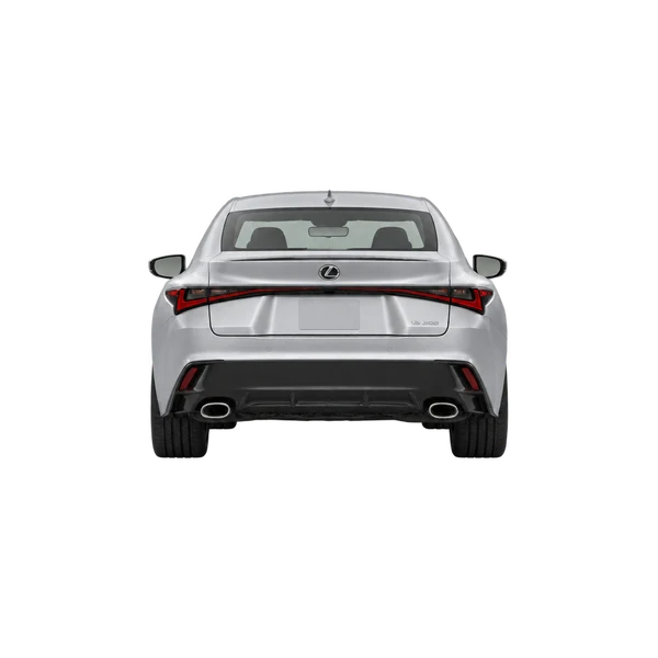 Lexus IS500 2025 argent, vue arrière