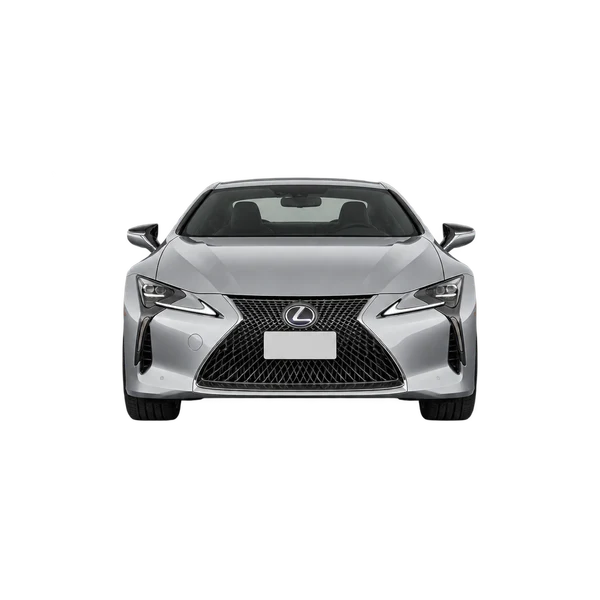 シルバーの2022 Lexus LC 500（正面ビュー）