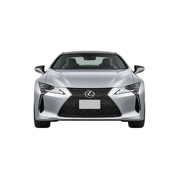 シルバーの2024 Lexus LC 500（正面ビュー）