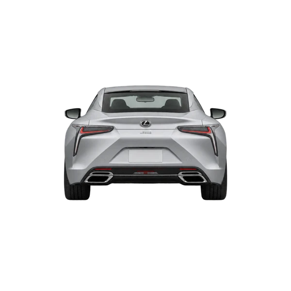 Lexus LC500 2025 prata, vista traseira