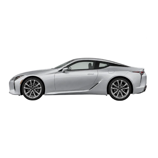 Lexus LC500H 2022 prata, vista lateral (voltada para a esquerda)