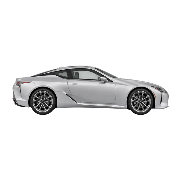 Lexus LC500H 2022 prata, vista lateral (voltada para a direita)
