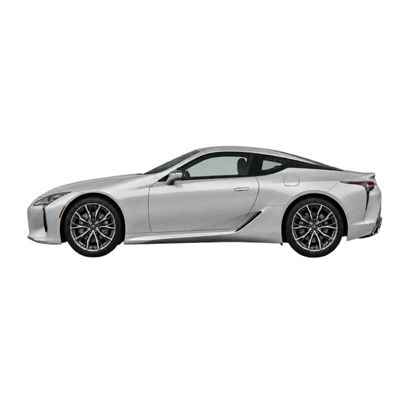 Lexus LC500H 2023 prata, vista lateral (voltada para a esquerda)