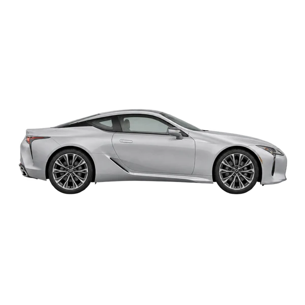 Lexus LC500H 2023 prata, vista lateral (voltada para a direita)
