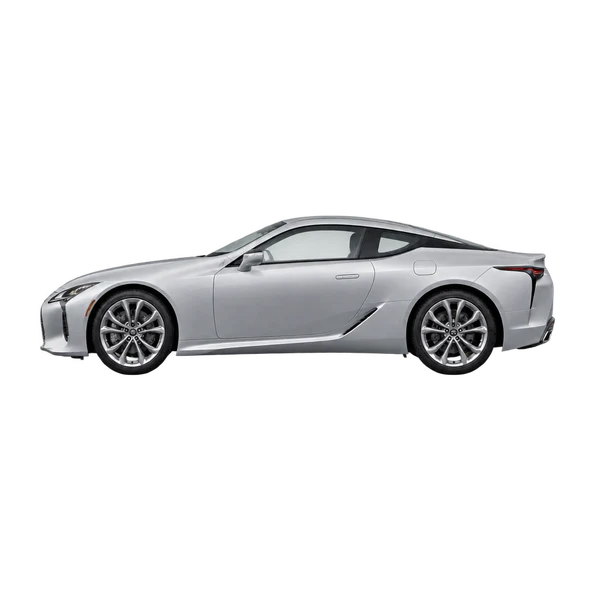 Lexus LC500H 2024 prata, vista lateral (voltada para a esquerda)