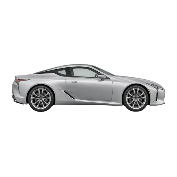Lexus LC500H 2024 prata, vista lateral (voltada para a direita)