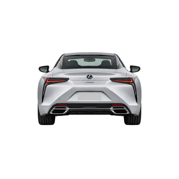 Lexus LC500H 2026 prata, vista traseira