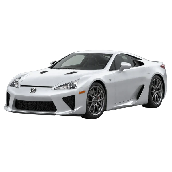 Lexus LFA 2011 argent, vue trois-quarts avant (orienté vers la gauche)