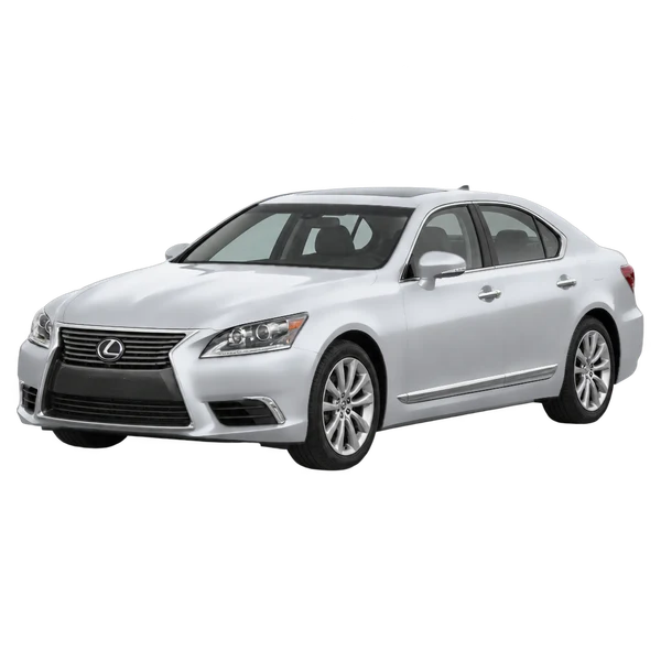 2016 LEXUS LS 460 — Front three-quarter (facing left)، silver