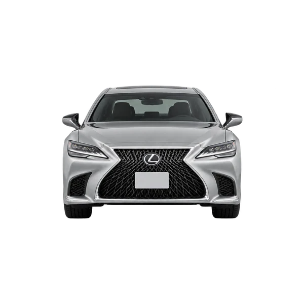 Lexus LS 500 2022 en plateado, vista frontal