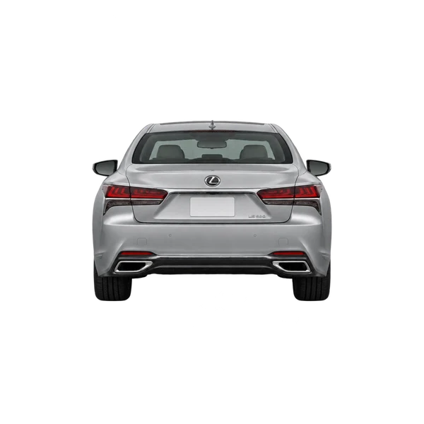 Lexus LS 500 2024 en plateado, vista trasera