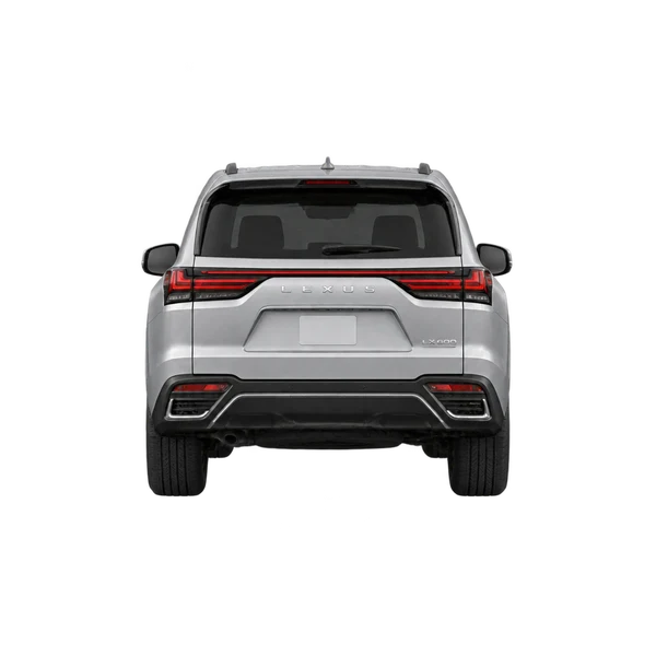 Lexus LX 600 2024 prata, vista traseira