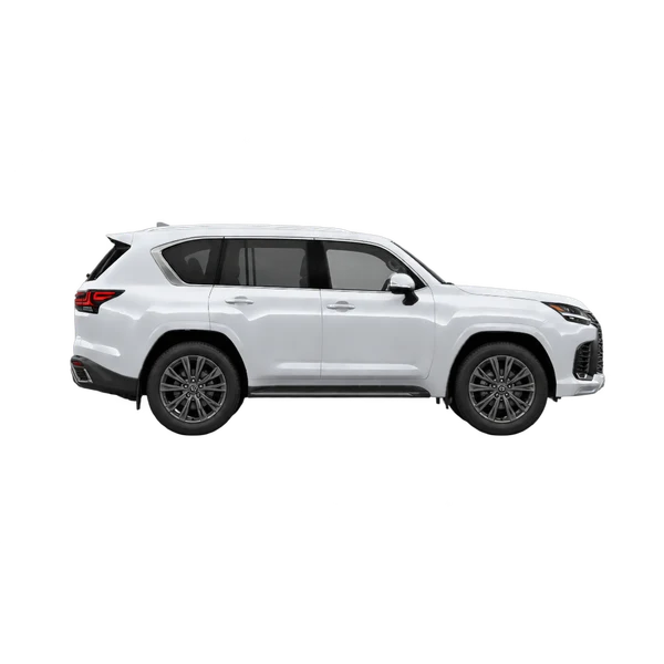 Lexus LX 600 2025 prata, vista lateral (voltada para a direita)
