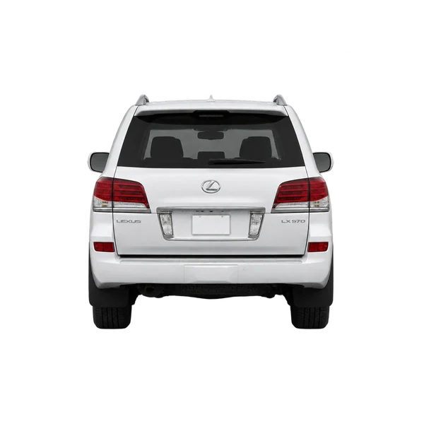 Lexus LX 2013 branco, vista traseira