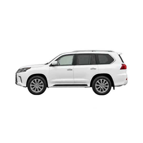 ホワイトの2020 Lexus LX（側面（左向き）ビュー）
