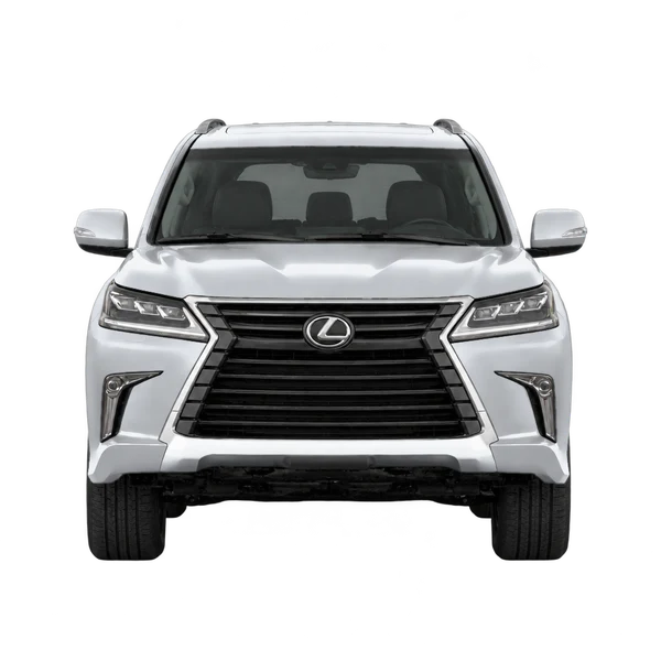シルバーの2024 Lexus LX（正面ビュー）