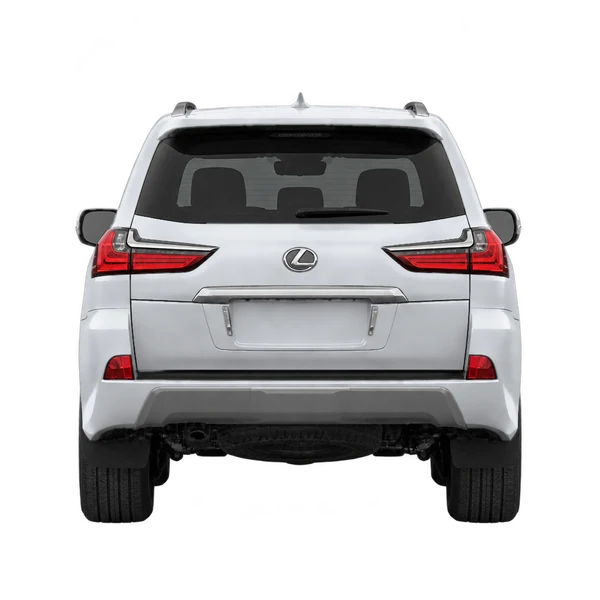 シルバーの2026 Lexus LX(リアビュー)