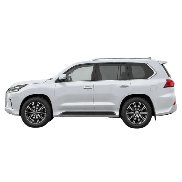 シルバーの2026 Lexus LX(側面(左向き)ビュー)