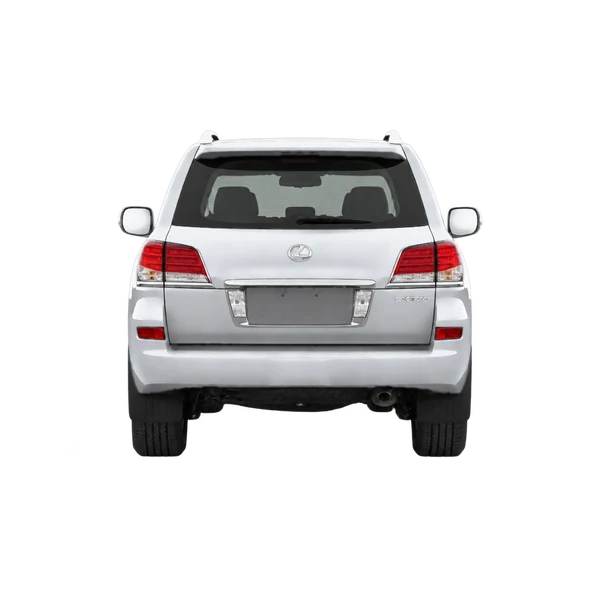 Lexus LX570 2010 prata, vista traseira