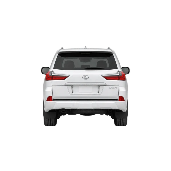Lexus LX570 2016 branco, vista traseira
