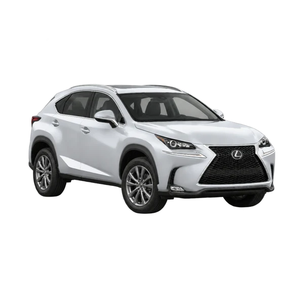 Lexus NX 200 2017 prata, vista três quartos dianteiro (voltado para a direita)