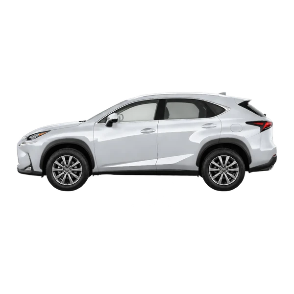 Lexus NX 200 2017 prata, vista lateral (voltada para a esquerda)