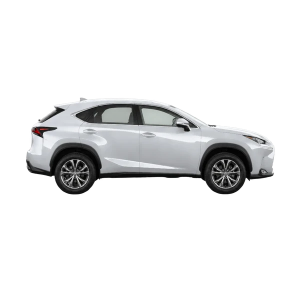 Lexus NX 200 2017 prata, vista lateral (voltada para a direita)