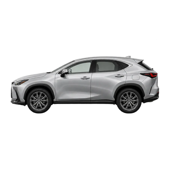 2022 Lexus NX 350 in Silber, Ansicht: Seite (nach links gerichtet)