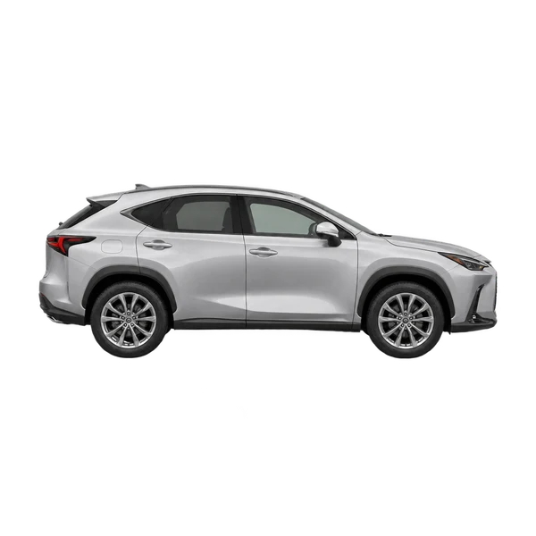 2022 Lexus NX 350 in Silber, Ansicht: Seite (nach rechts gewandt)