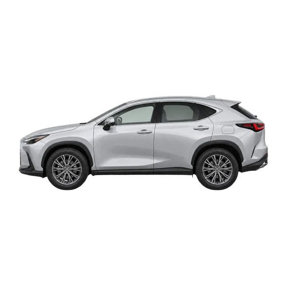 2023 Lexus NX 350 in Silber, Ansicht: Seite (nach links gerichtet)