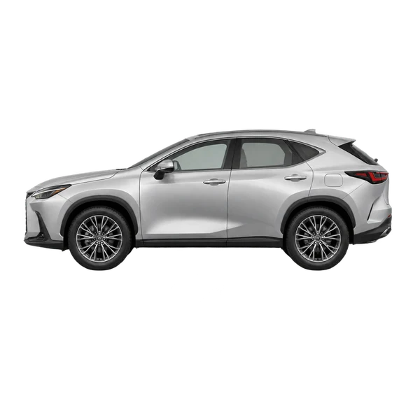 2024 Lexus NX 350 in Silber, Ansicht: Seite (nach links gerichtet)