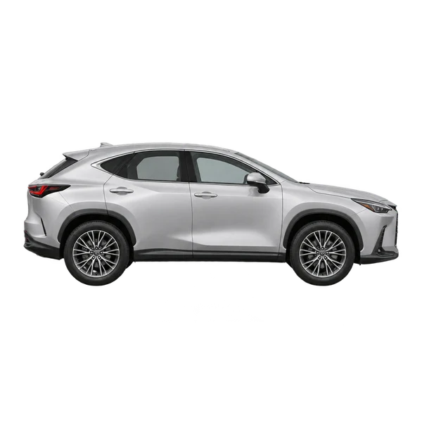 2024 Lexus NX 350 in Silber, Ansicht: Seite (nach rechts gewandt)
