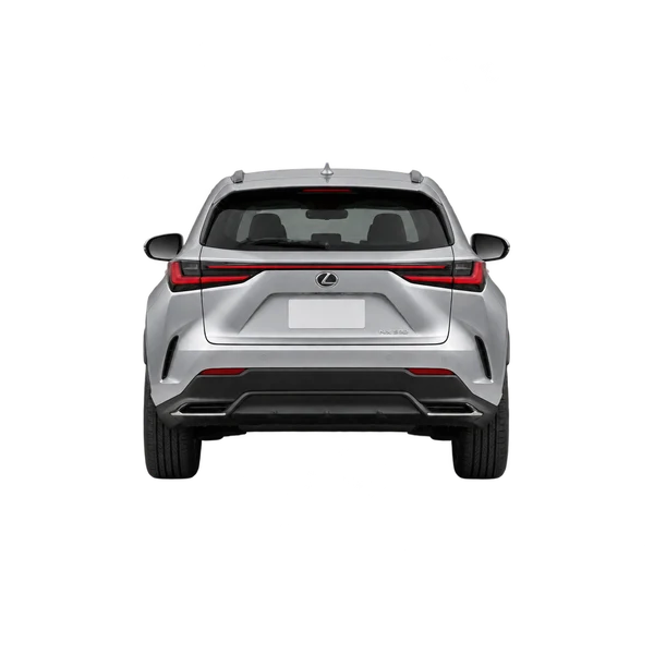 2025 Lexus NX 350 in Silber, Ansicht: Heck