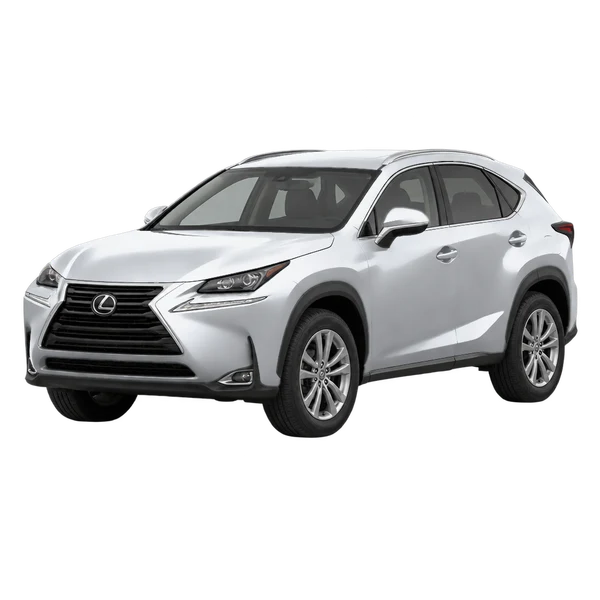 Lexus NX 2016 argent, vue trois-quarts avant (orienté vers la gauche)