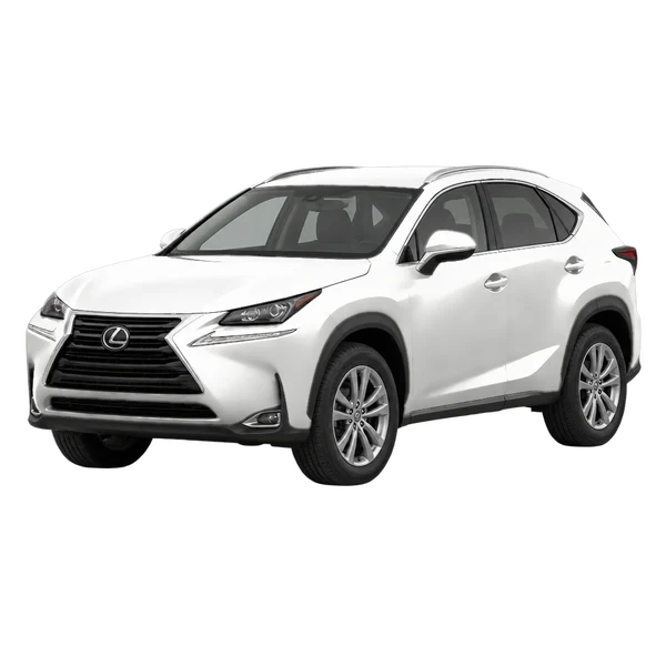 Lexus NX 2021 en blanco, vista frontal tres cuartos (hacia la izquierda)