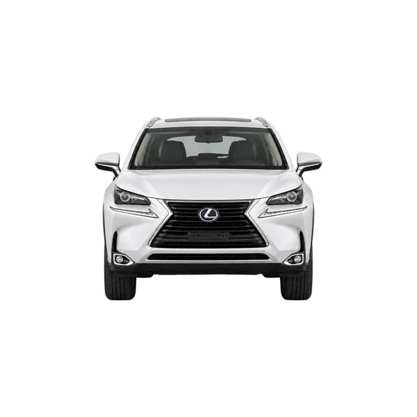 Lexus NX 2021 en blanco, vista frontal