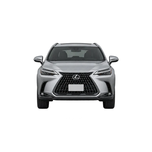 シルバーの2022 Lexus NX350H（正面ビュー）