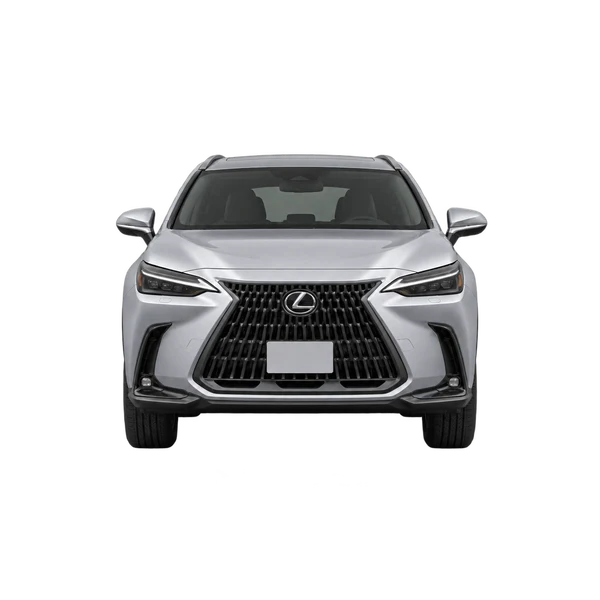 シルバーの2024 Lexus NX350H（正面ビュー）