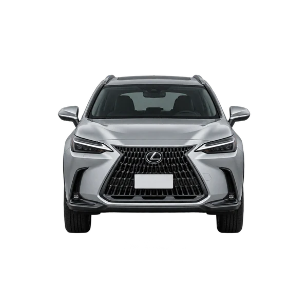 シルバーの2025 Lexus NX350H（正面ビュー）