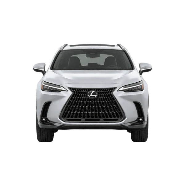 Lexus NX450H 2026 en plateado, vista frontal