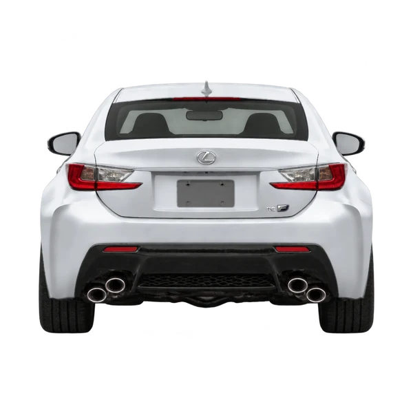 Lexus RC F 2015 باللون فضي، منظر من الخلف